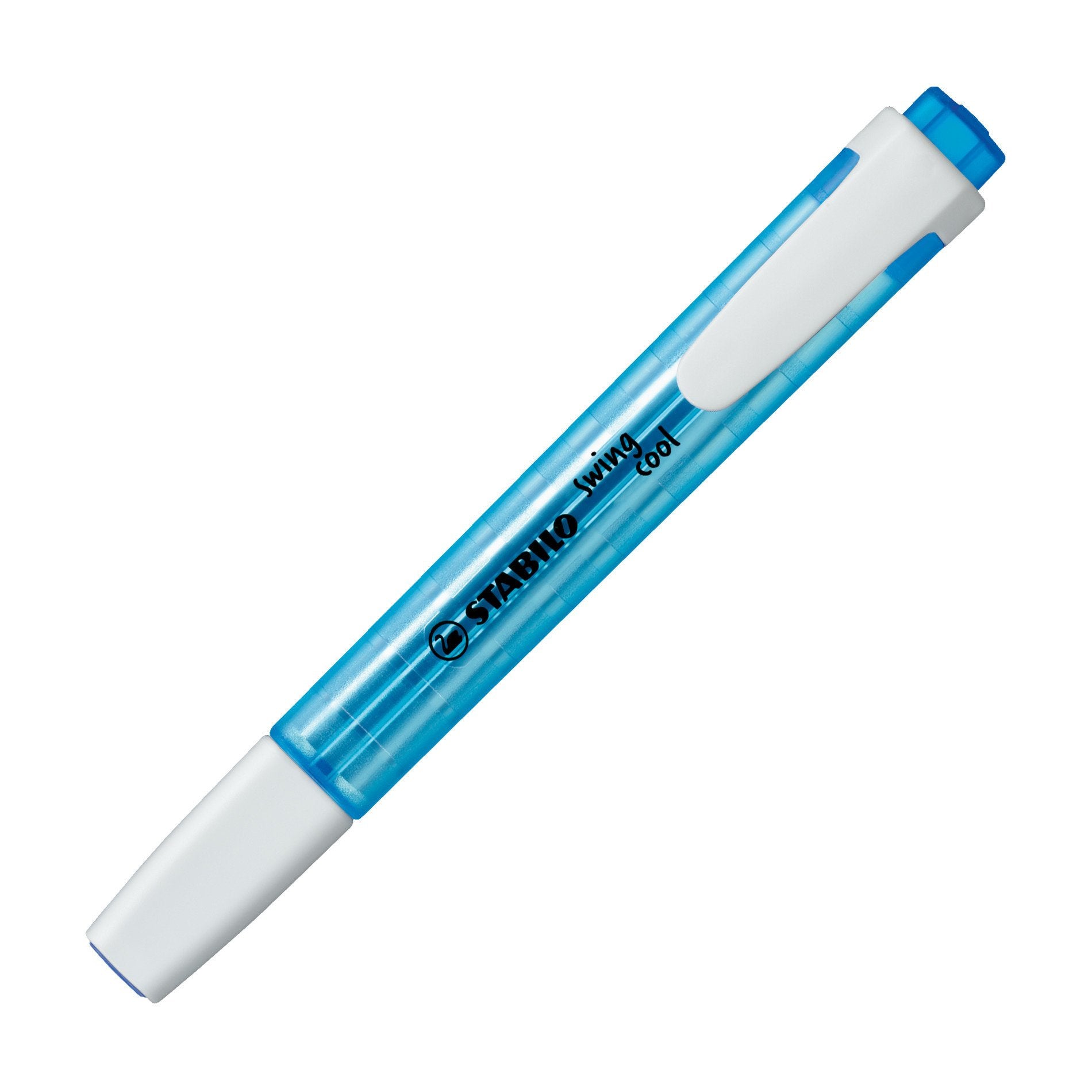 STABILO Swing Cool Textmarker Blau – Keilspitze, 1–4 mm