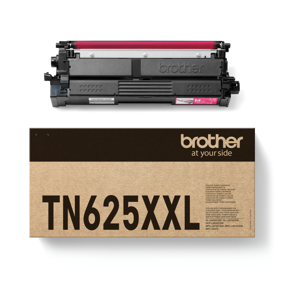Brother TN-625XXLM Magenta Toner – Original – 6'500 Seiten – für Brother HL-L8430CDW/HL-L8570CDW und andere