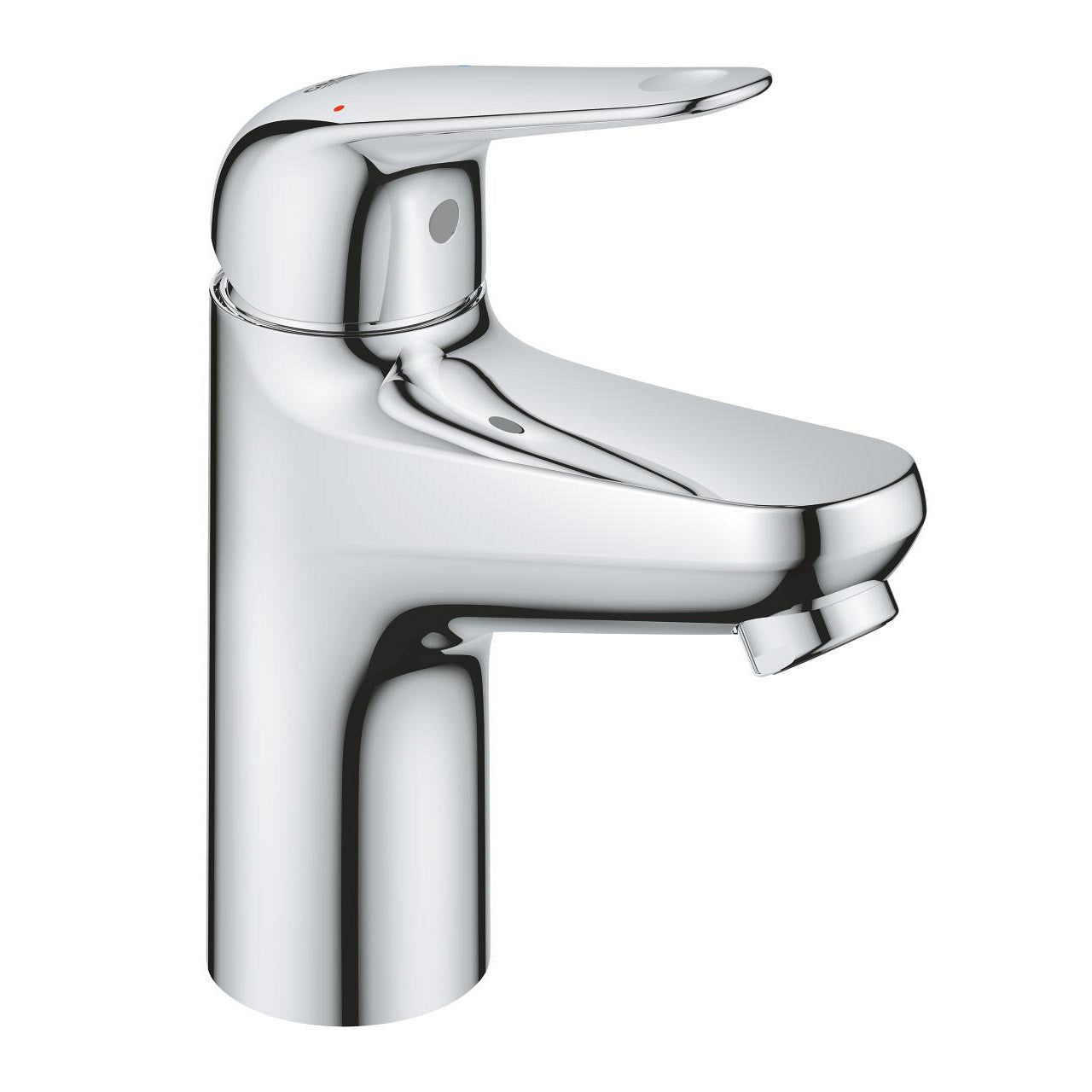 GROHE Swift Einhebelmischer S – Anschlussmass 1/2, 46 × 103 × 162 mm, Messing, Chrom, Einlochmontage