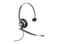 Poly EncorePro HW710 Office-Headset – On-Ear, Mono, Kabelgebunden (USB-A), mit Tragecase, Schwarz/Silber