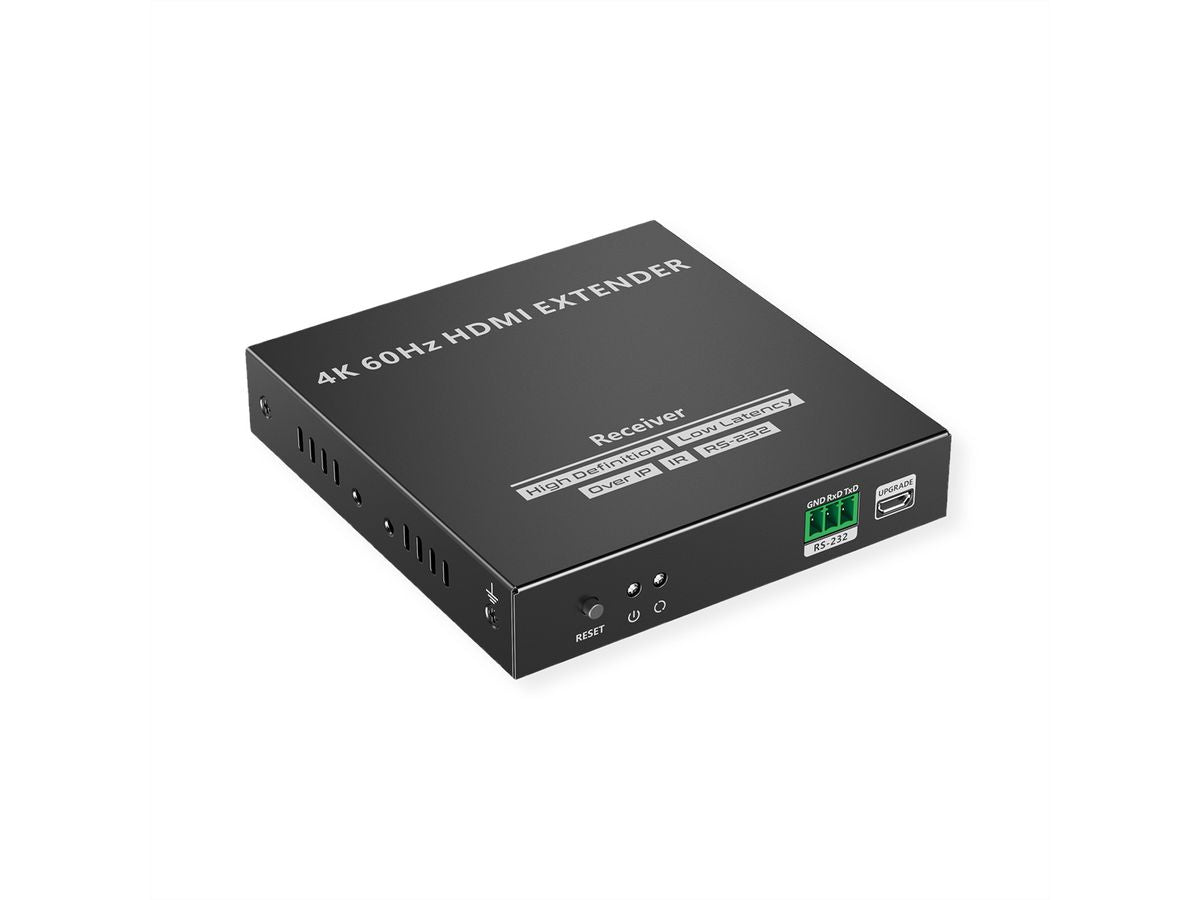 VALUE HDMI-Verlängerung über IP – bis 120 m, 4K (3840 × 2160) @ 60 Hz, 2× HDMI, RS-232/IR, HDCP 1.4/2.2