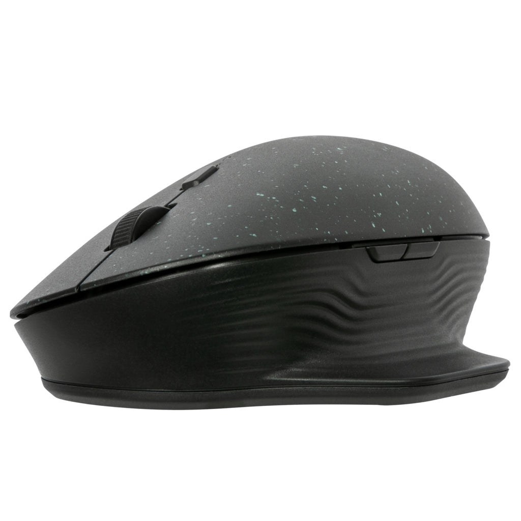 Targus EcoSmart Nachhaltige Ergonomische Maus – kabellos, Silent-Tasten, aus recyceltem Material, schwarz