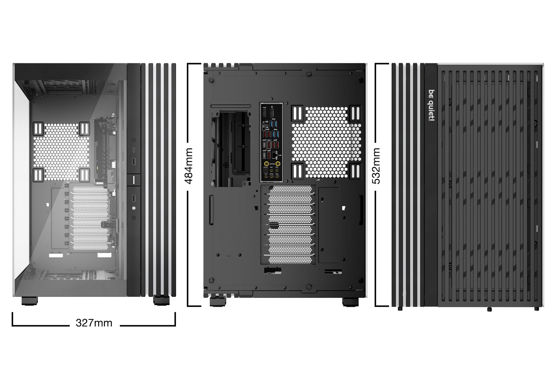 be quiet! be quiet LIGHT BASE 900 DX – PC-Gehäuse – Full Tower, 8×Slots, GPU 49,5 cm, für ATX, EATX, micro ATX und andere
