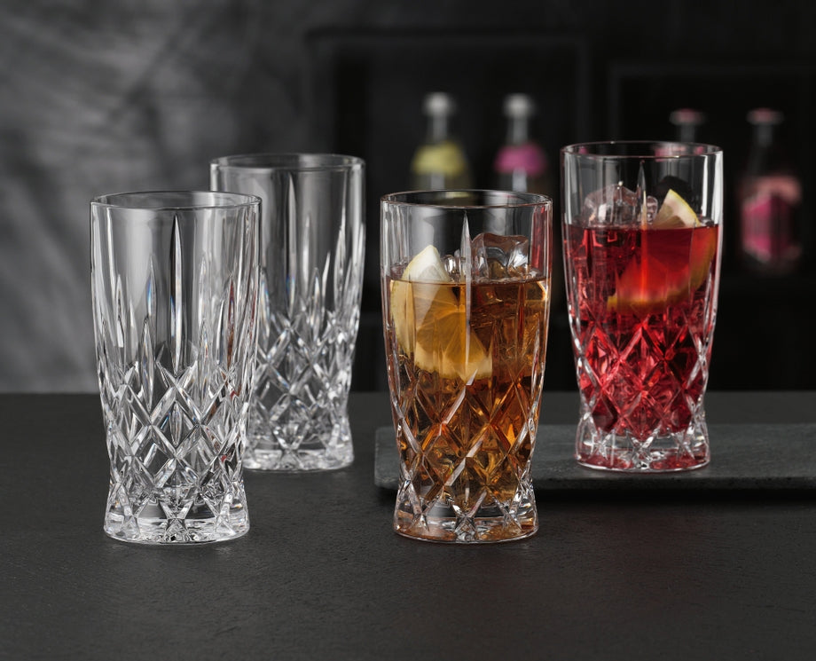 Nachtmann Trinkglas – 4er Set, 350 ml, Ø 7,5 cm, H 14,6 cm, Kristallglas, Transparent, spülmaschinenfest