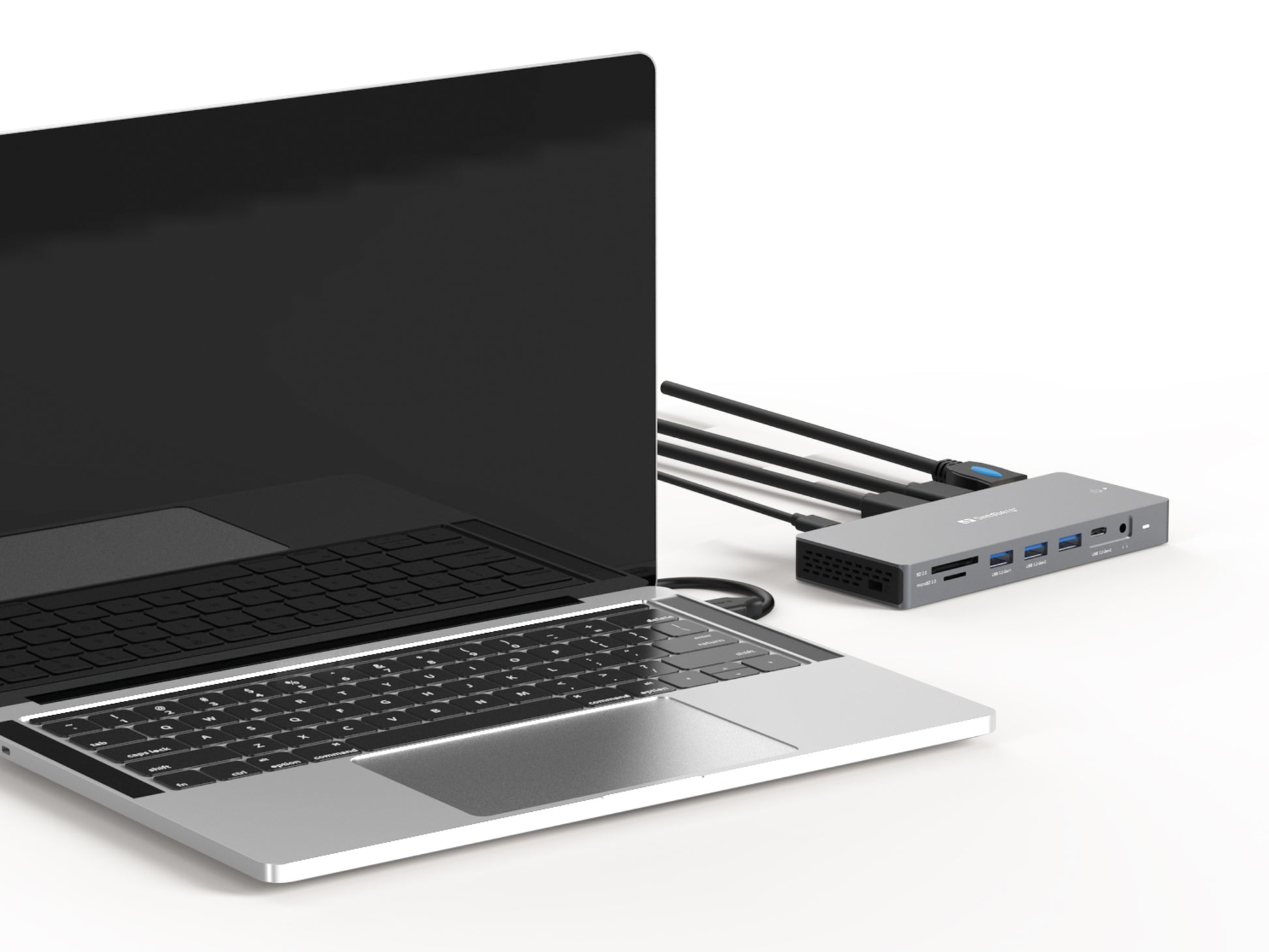 Sandberg 136-61 Dockingstation – USB-C, 1× DP, 2× HDMI, 3× USB-A, 1× USB-C, 100 W PD, GbE