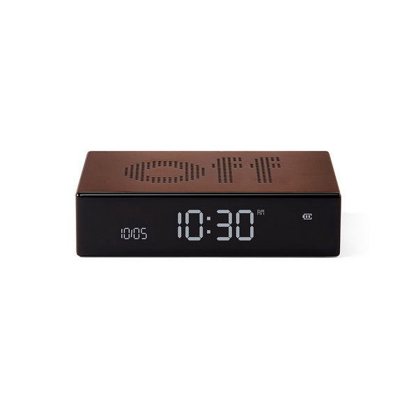 LEXON Digitalwecker Flip Premium – LCD, Bronze