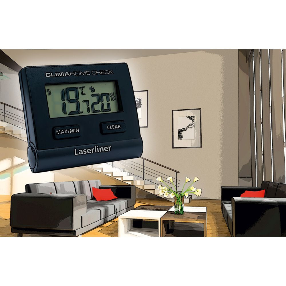Laserliner ClimaHome-Check Thermo-Hygrometer (Handgerät) – −9,9–60 °C, 20–95 %, Innen