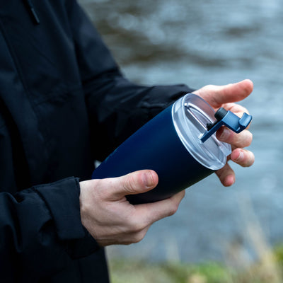 Silwy Thermobecher – 3,5 dl – Edelstahl, isoliert – dunkelblau