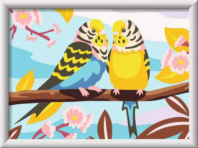 Ravensburger CreArt – Malen-nach-Zahlen-Set – Papagei – 15 Farben – ab 9 Jahren