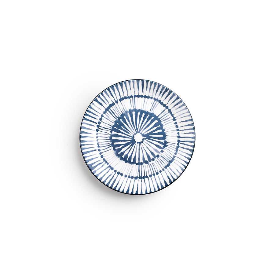 Ibili Zeeland Speise-Service – 12-teilig, Ø 26,8/20/19,2 cm, Porzellan, Blau/Weiss, spülmaschinenfest