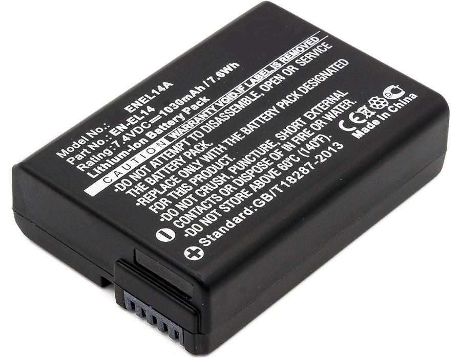 CoreParts EN-EL14 Kameraakku – 1'030 mAh (7,6 Wh), 7,4 V – für Nikon Coolpix P7000, P7100, P7700 und andere