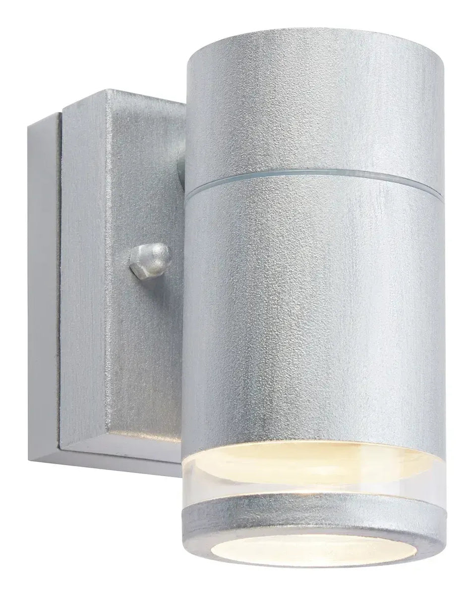 Markslöjd Aussenwandleuchte – 400 lm, 4,9 W, Warmweiss, 3000 K, IP44, Netzbetrieb, dimmbar, Silber, Aluminium