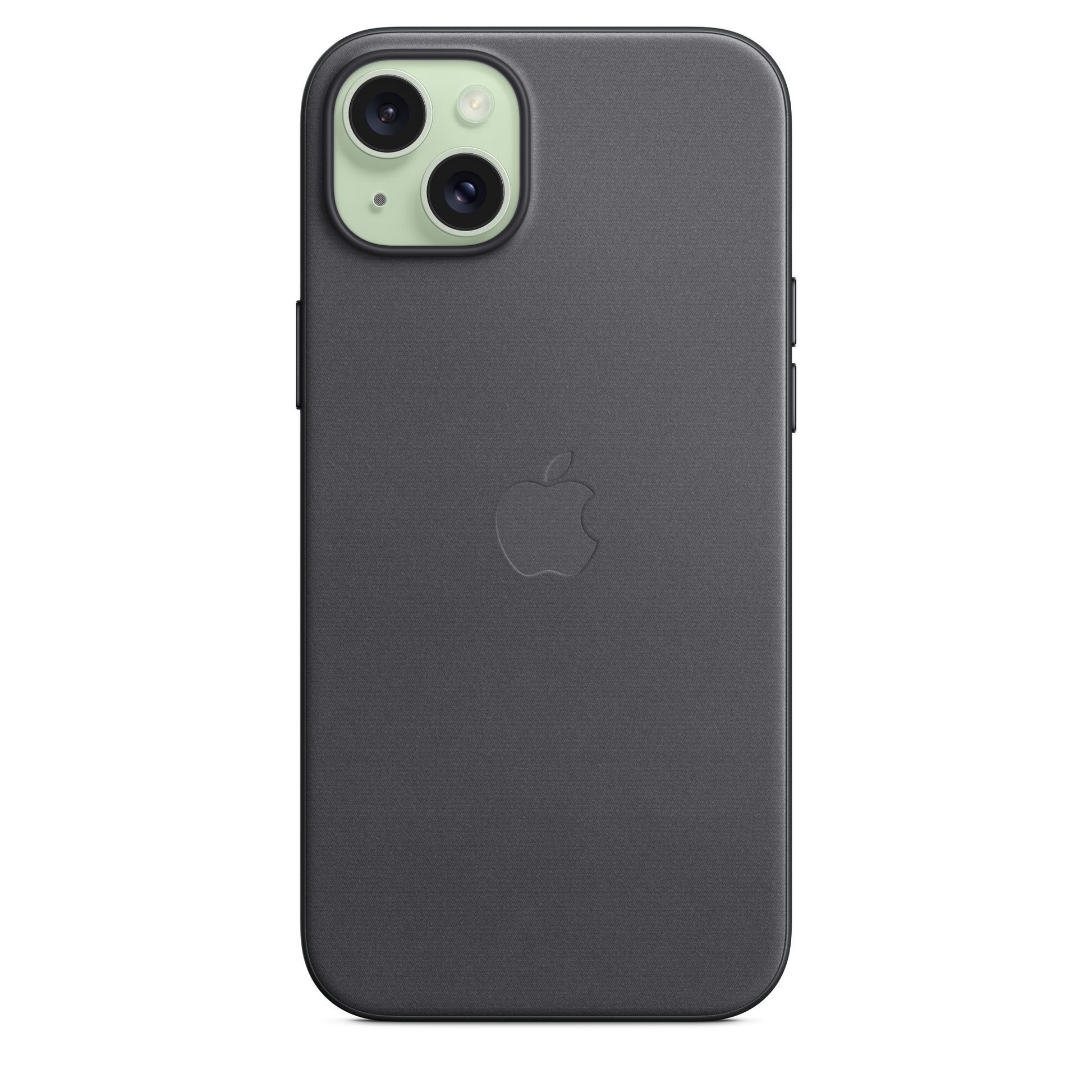 Apple Backcover – für Apple iPhone 15 Plus, MagSafe, Feingewebe, schwarz