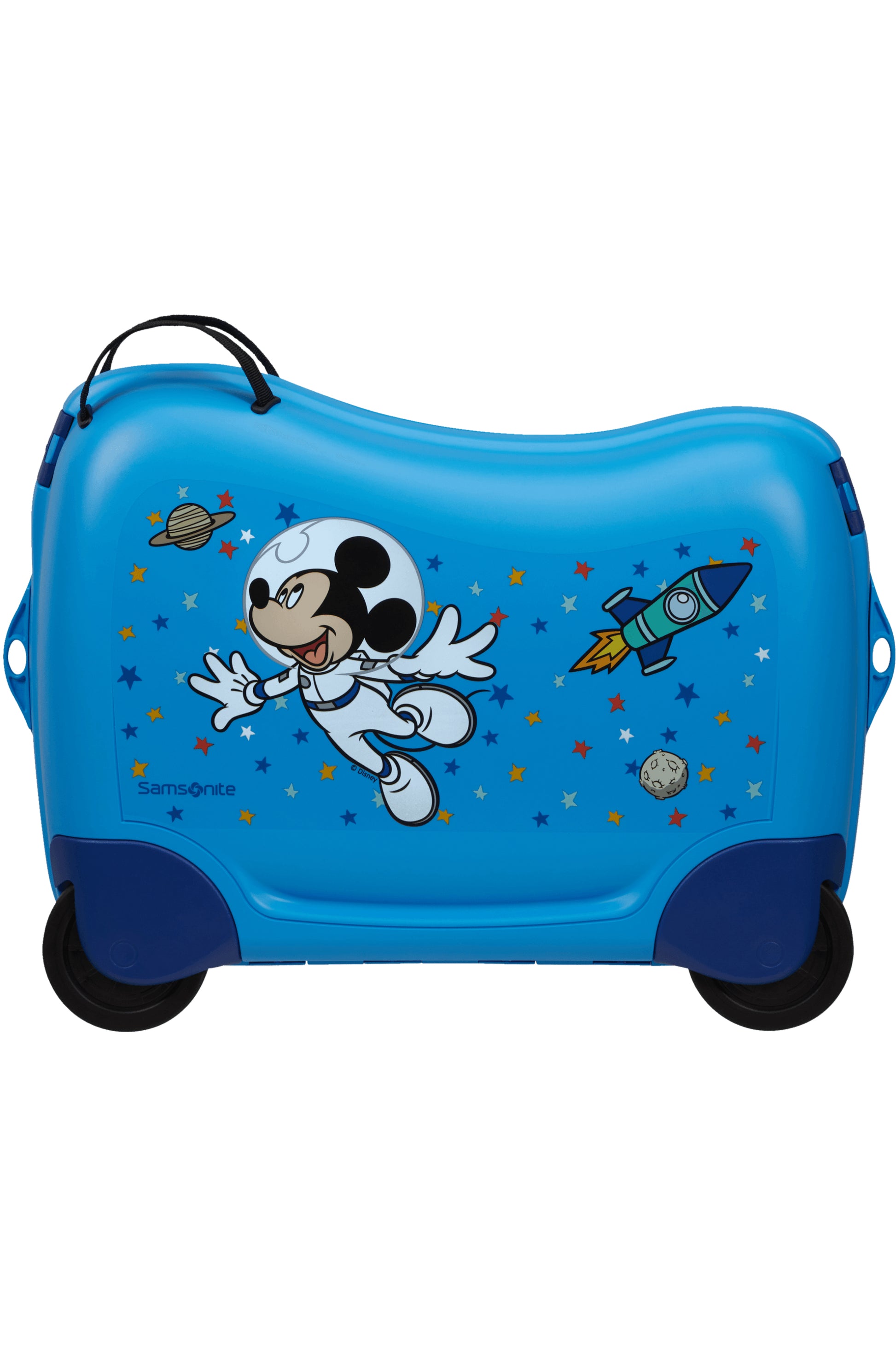 Samsonite Ride-on-Kindertrolley Dream2Go Rider Handgepäck – 30 l, 4 Rollen, Mickey Stars, 52 × 38 × 21 cm