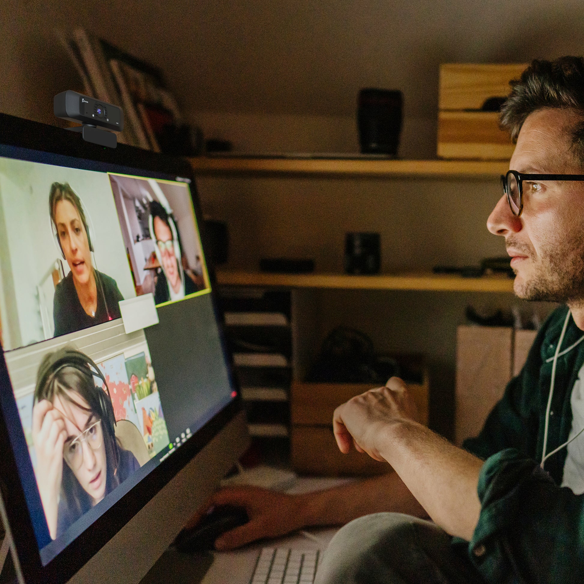 j5create Webcam – HD 720p, USB, 360°