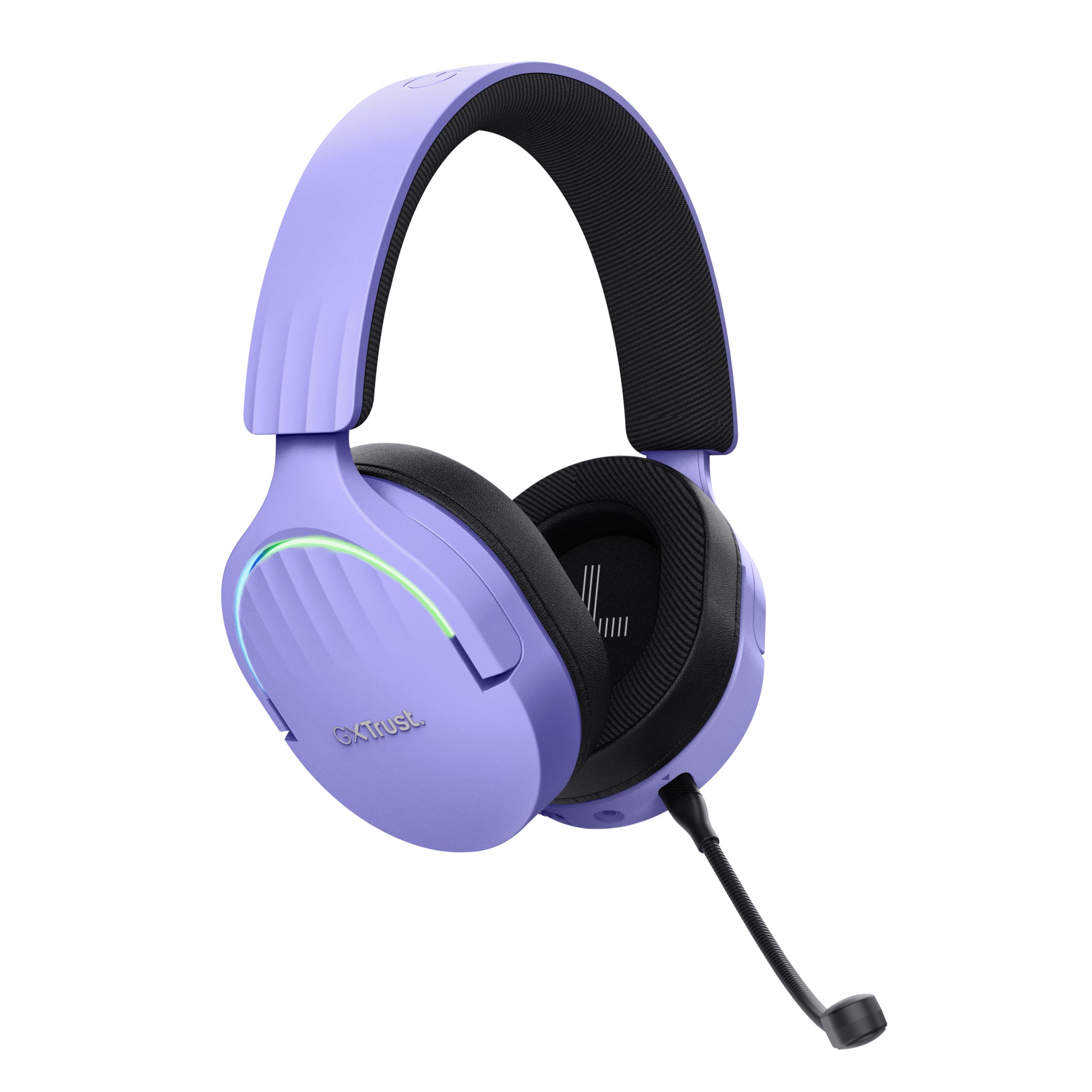 Trust GXT 491P FAYZO – Over-Ear Gaming-Headset – USB-A, Surround-Sound, Stummschaltung – Schwarz/Violett