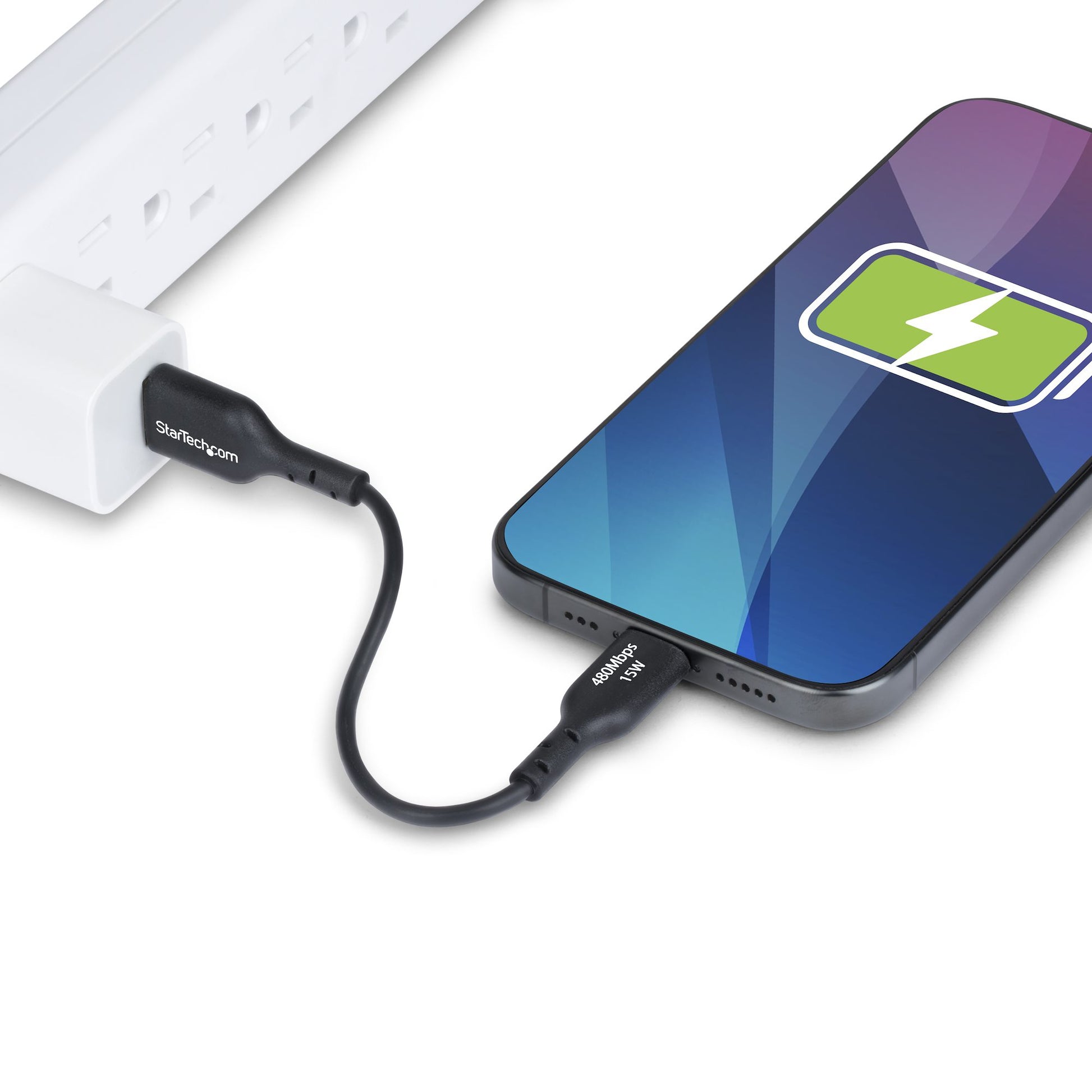 StarTech.com USB-Kabel, USB-A zu USB-C, 0,15 m, USB 2.0, Lade-/Datenkabel