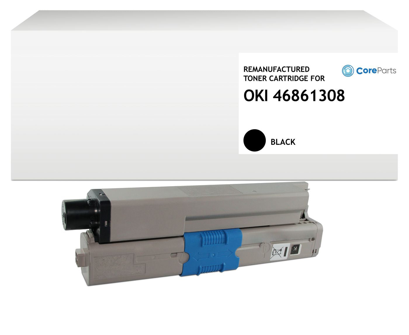 CoreParts Toner – Schwarz, 10'000 Seiten – für OKI