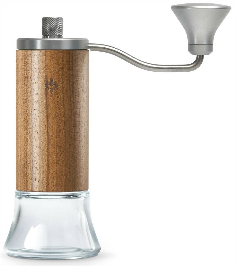 Eureka Hand-Kaffeemühle BabyGrinder – 40 g, Kegelmahlwerk, Walnussholz – Braun