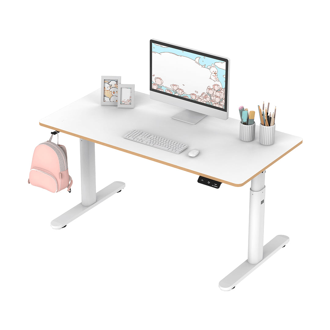 Ultradesk Pulsar Gaming-Tisch – 120 × 60 cm, höhenverstellbar, weiss, Stahl
