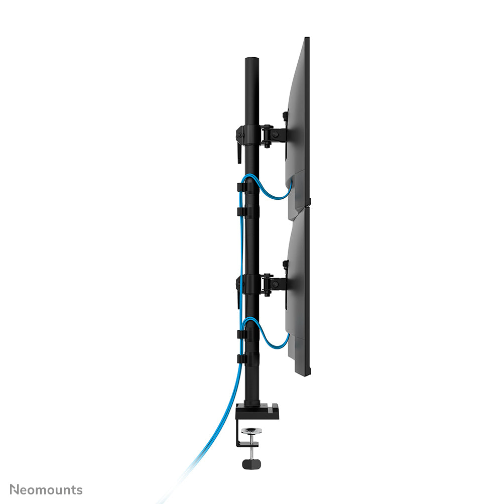 Neomounts NERO – Monitorarm Tischhalterung – Klemme/Durchführung – 2 Monitore – 10–32" – bis 9 kg/Monitor