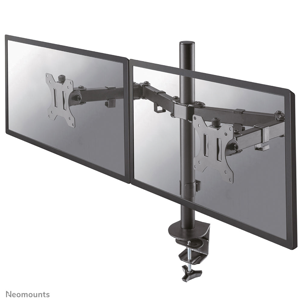 Neomounts FPMA-D550DBLACK – Monitorarm Tischhalterung – 2 Monitore – 10–32" – VESA 75×75/100×100 mm