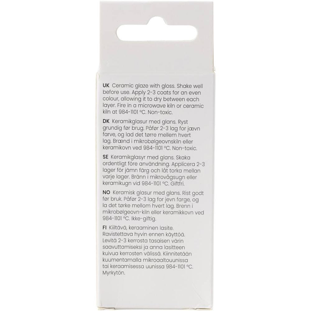 Creativ Company Keramikglasur – Grau – 60 ml – für Keramik