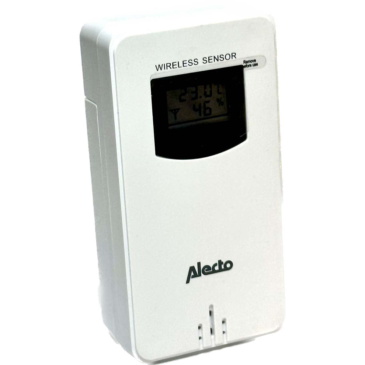 Alecto WS-1560 – Wetterstation, innen/aussen, Hygrometer & Barometer, inkl. Aussensensor – weiss