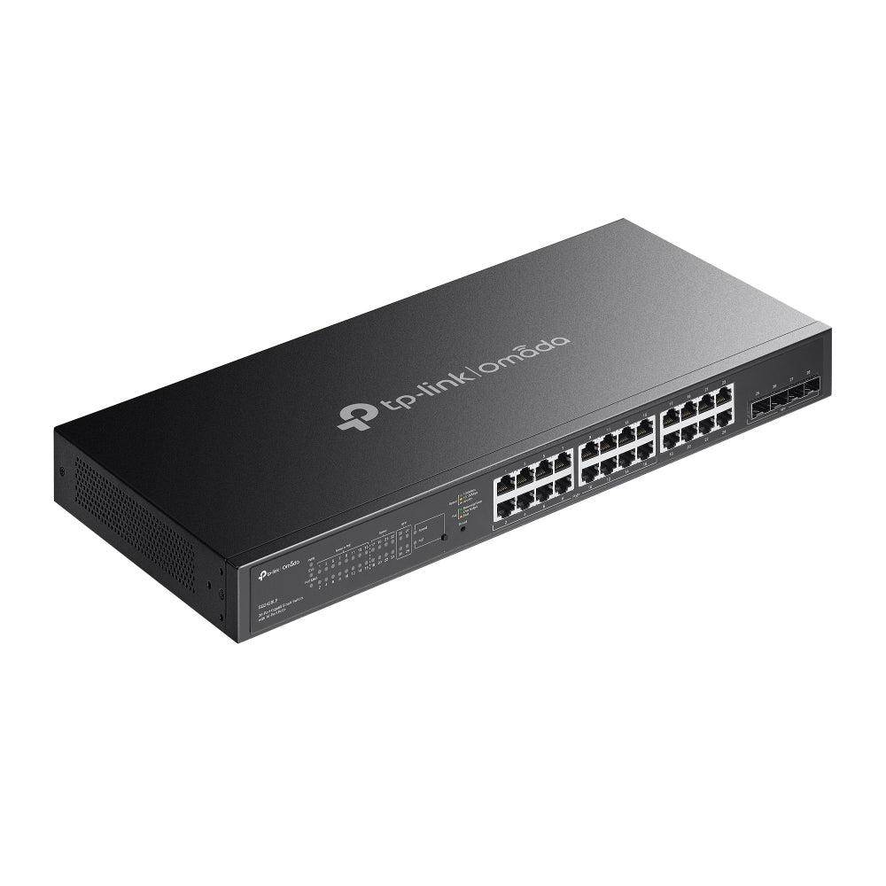 TP-Link SG2428LP – Managed Switch – 24×GbE, 4×SFP, L2/L2+, PoE+ 150 W, 1U