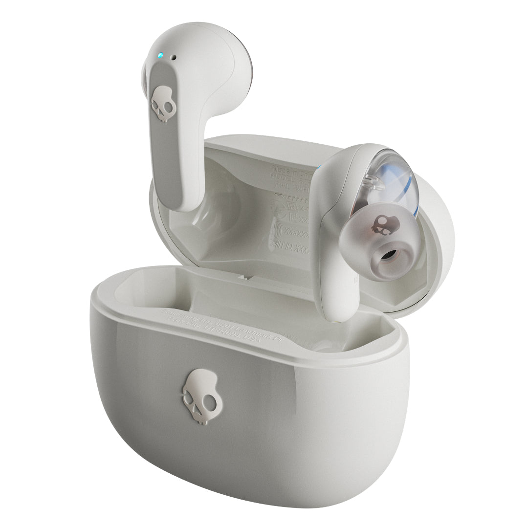 Skullcandy Rail – True Wireless In-Ear Kopfhörer – Bluetooth 5.2, IP55 – Weiss – für Amazon Alexa, bis 42 h