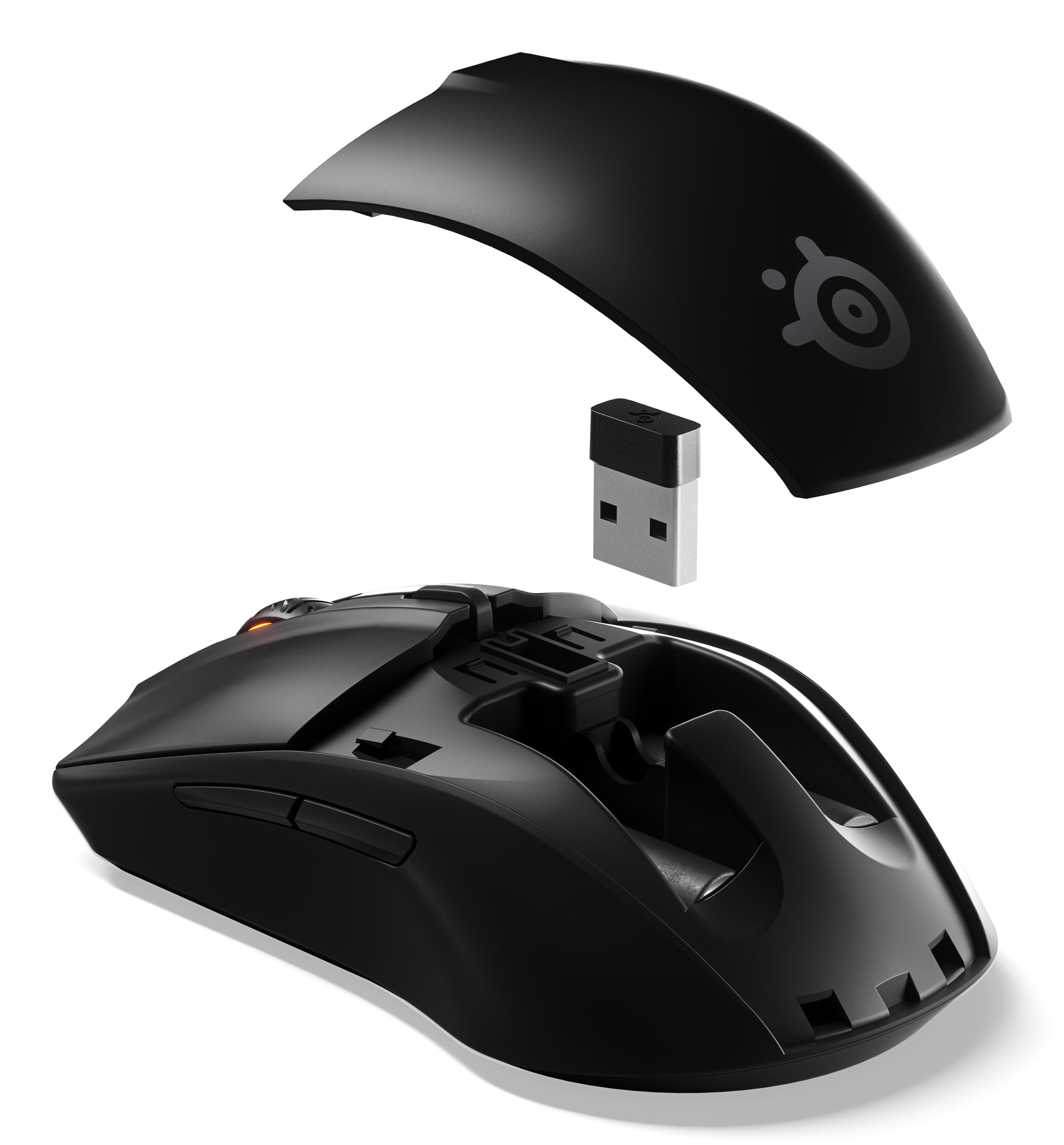 SteelSeries Rival 3 Wireless – Gaming-Maus – Kabellos (Bluetooth/2,4 GHz), 18000 DPI, Rechts, Schwarz