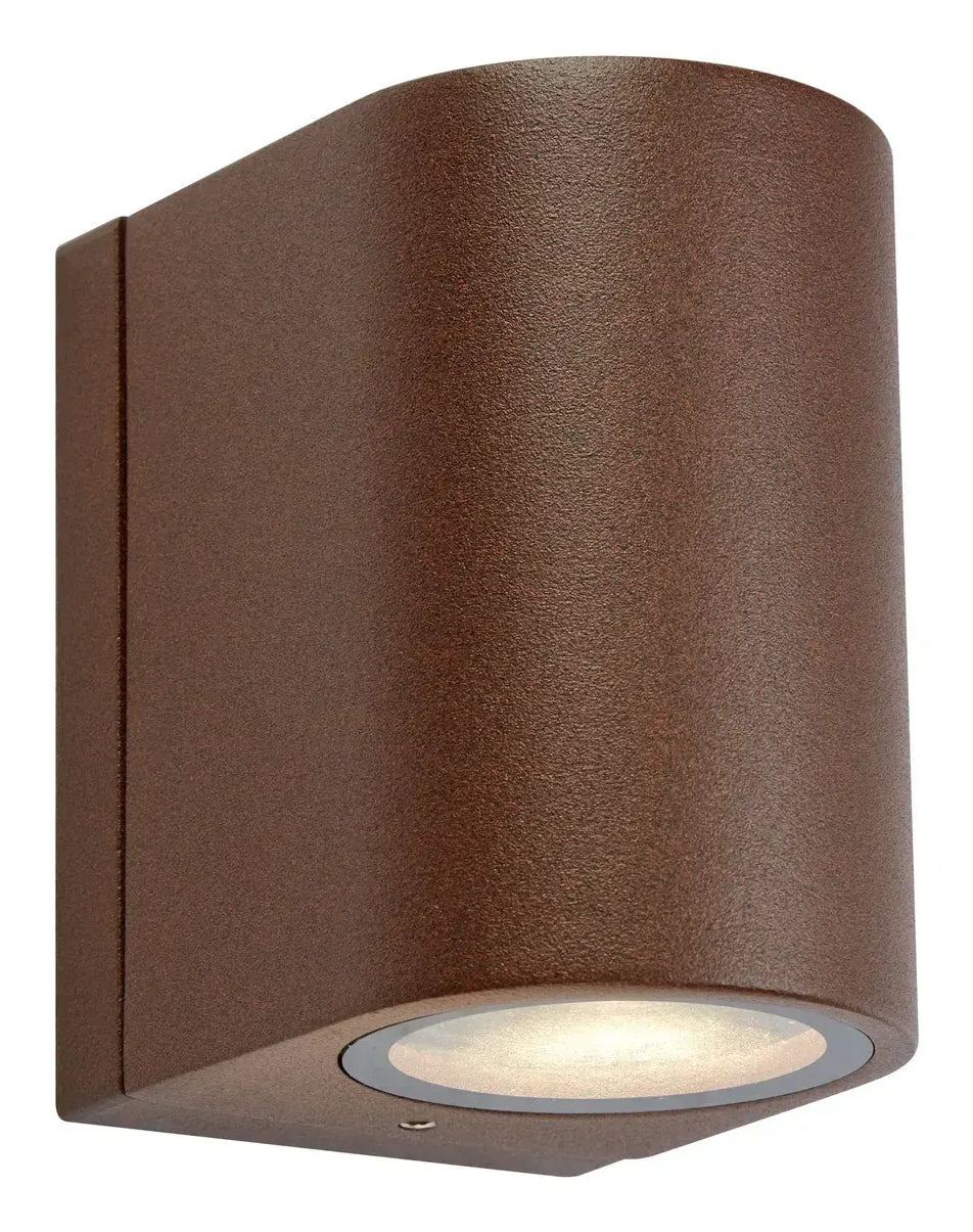 Markslöjd Aussenwandleuchte – 400 lm, 4,9 W, Warmweiss, 3000 K, IP65, Netzbetrieb, dimmbar, Braun, Aluminium