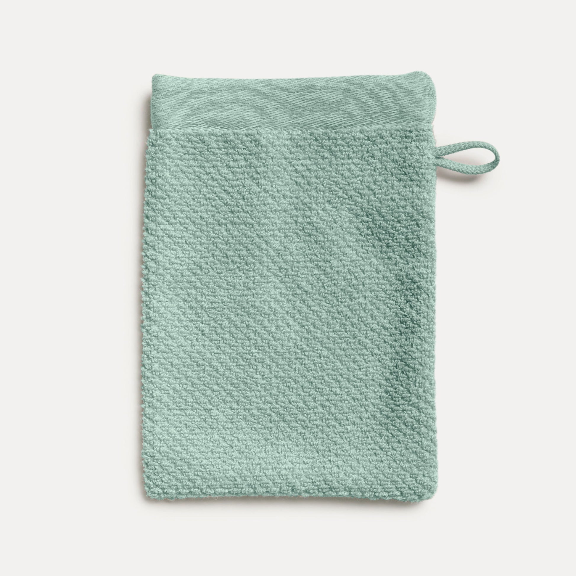 MÖVE Waschlappen Bliss Perlstruktur – 15 × 20 cm, Grün, 100% Baumwolle, 500 g/m², OEKO-TEX