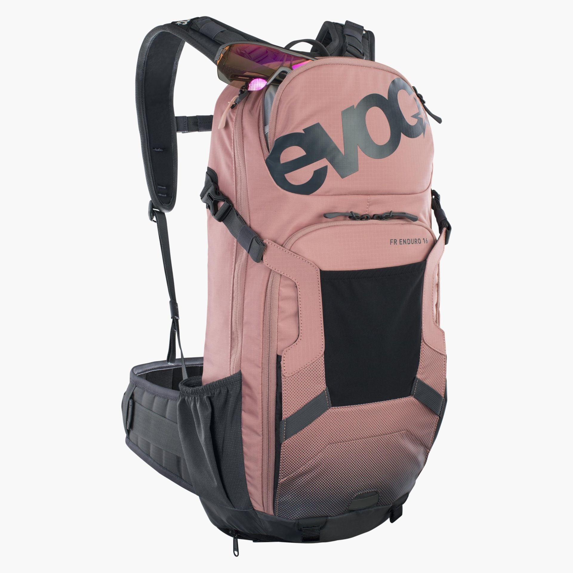 EVOC FR Enduro – Bike-Rucksack – 16 l, Trinksystem, Grau/Rosa
