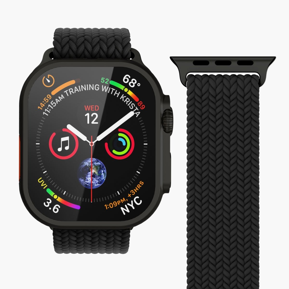 Vonmählen Woven Loop – Armband – für Apple Watch – Schwarz, One Size, Nylon