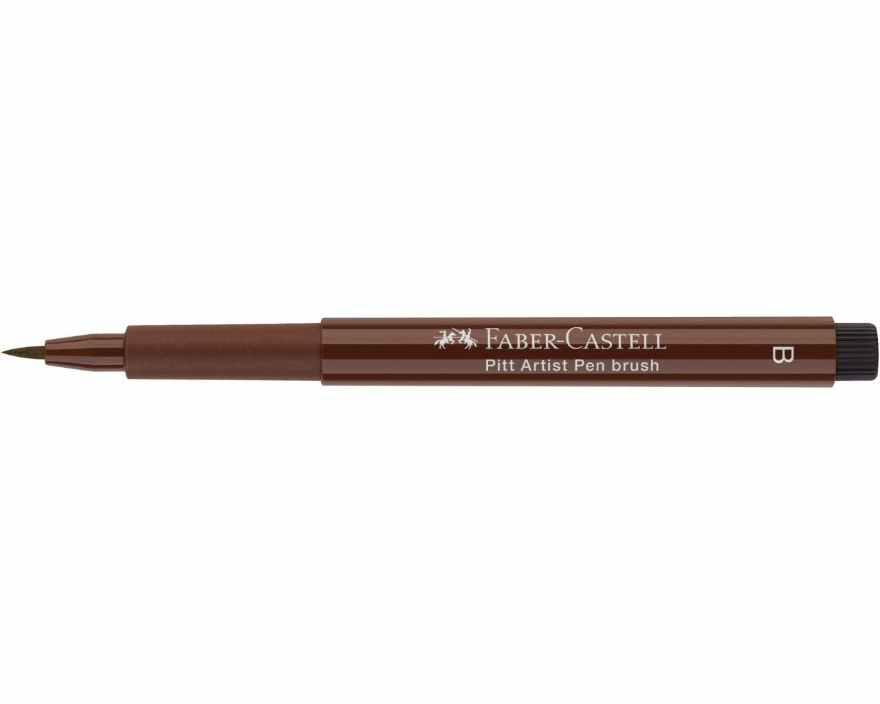 Faber-Castell Pitt Artist Pen Brush – Pinselspitze, 2,5 mm, pigmentierte Tinte, wasserfest, dunkel Sepia