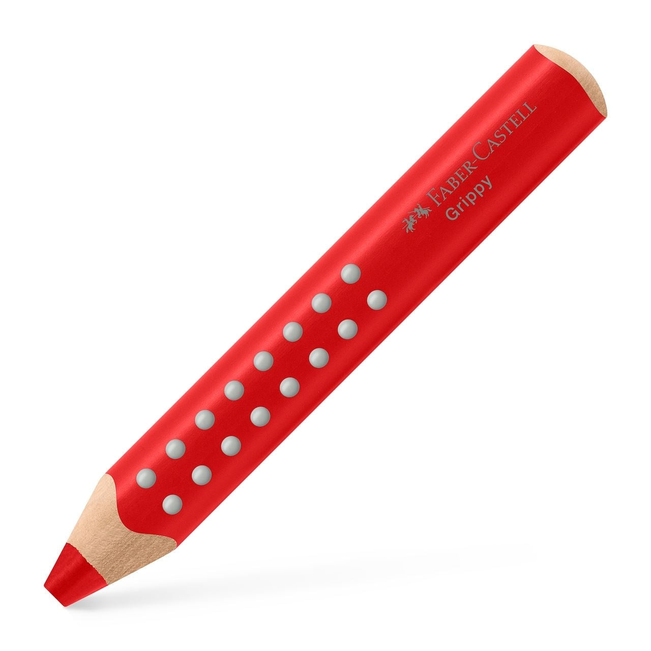 Faber-Castell Aquarellfarbstift Grippy – Jumbo, Dreikant, Einzelstift Erdbeerrot