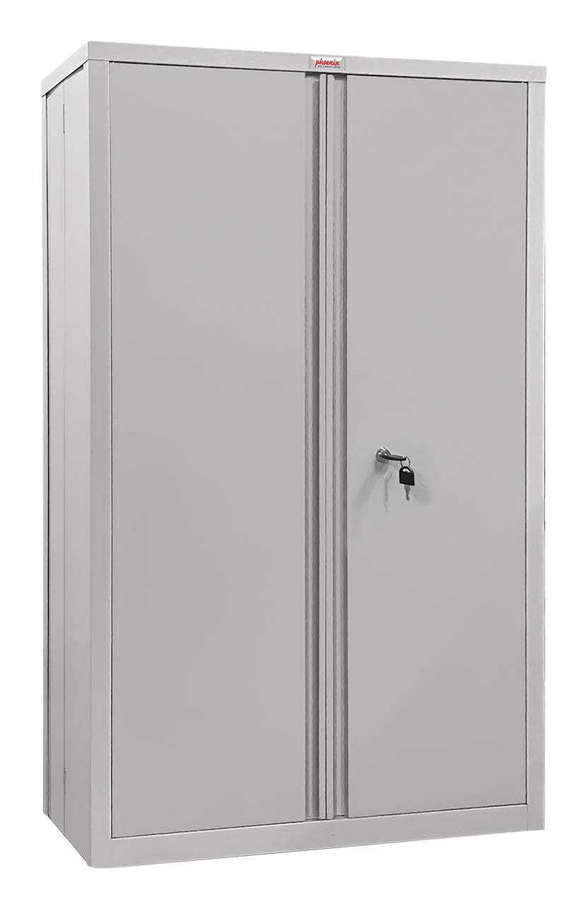 Phoenix Safe Co. SCF1491GGK – Aktenschrank, 3 Regale, abschliessbar, Stahl, 915 × 370 × 1400 mm, Grau