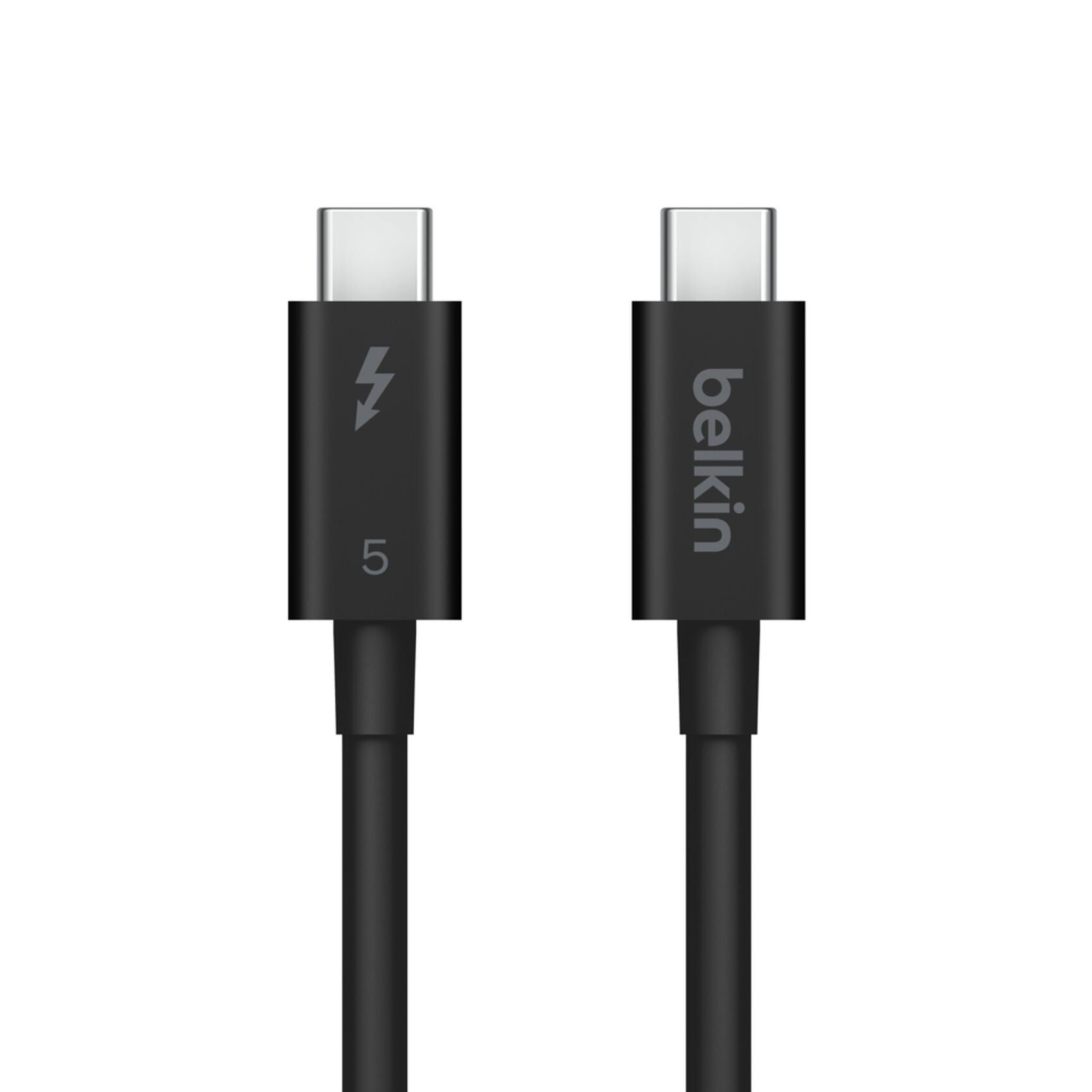 Belkin Thunderbolt 5 Kabel – 1 m, 120 Gbit/s, 240 W, rund, schwarz