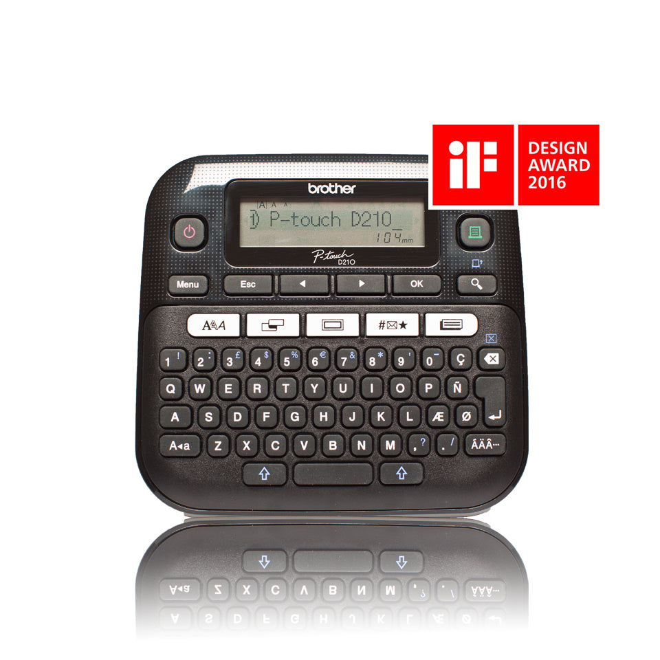 Brother PT-D210 – Beschriftungsgerät, TZe bis 12 mm, 180×180 dpi, 20 mm/s