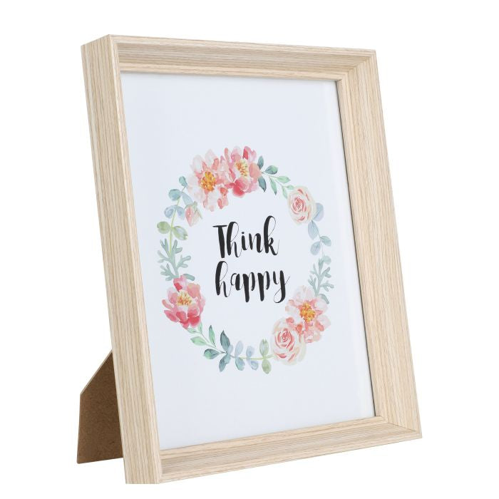 EGLO Bilderrahmen – für 20 × 25 cm – Glas & MDF & Holz, braun