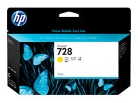 HP Tintenpatrone 728, Gelb, 130 ml – für Inkjetdrucker/Multifunktionsgeräte