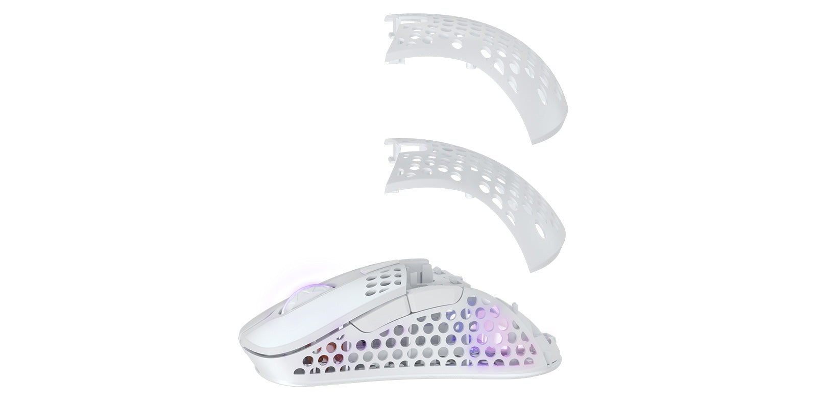 CHERRY XTRFY M4 – Gaming-Maus – Kabellos (2,4 GHz), 19000 DPI, RGB-Beleuchtung, rechts