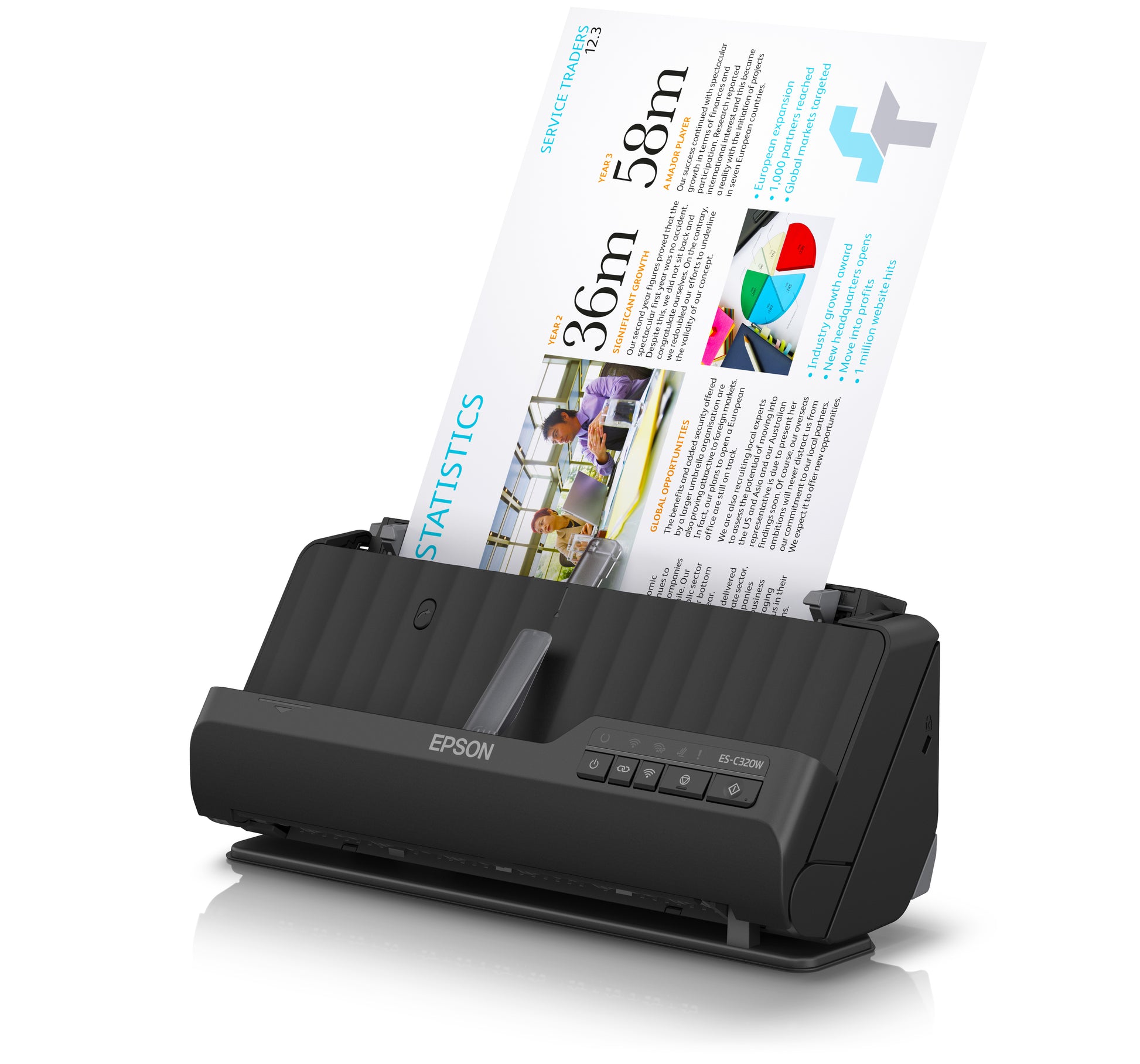 Epson Es-C320W – Dokumentenscanner, A4, 600 dpi