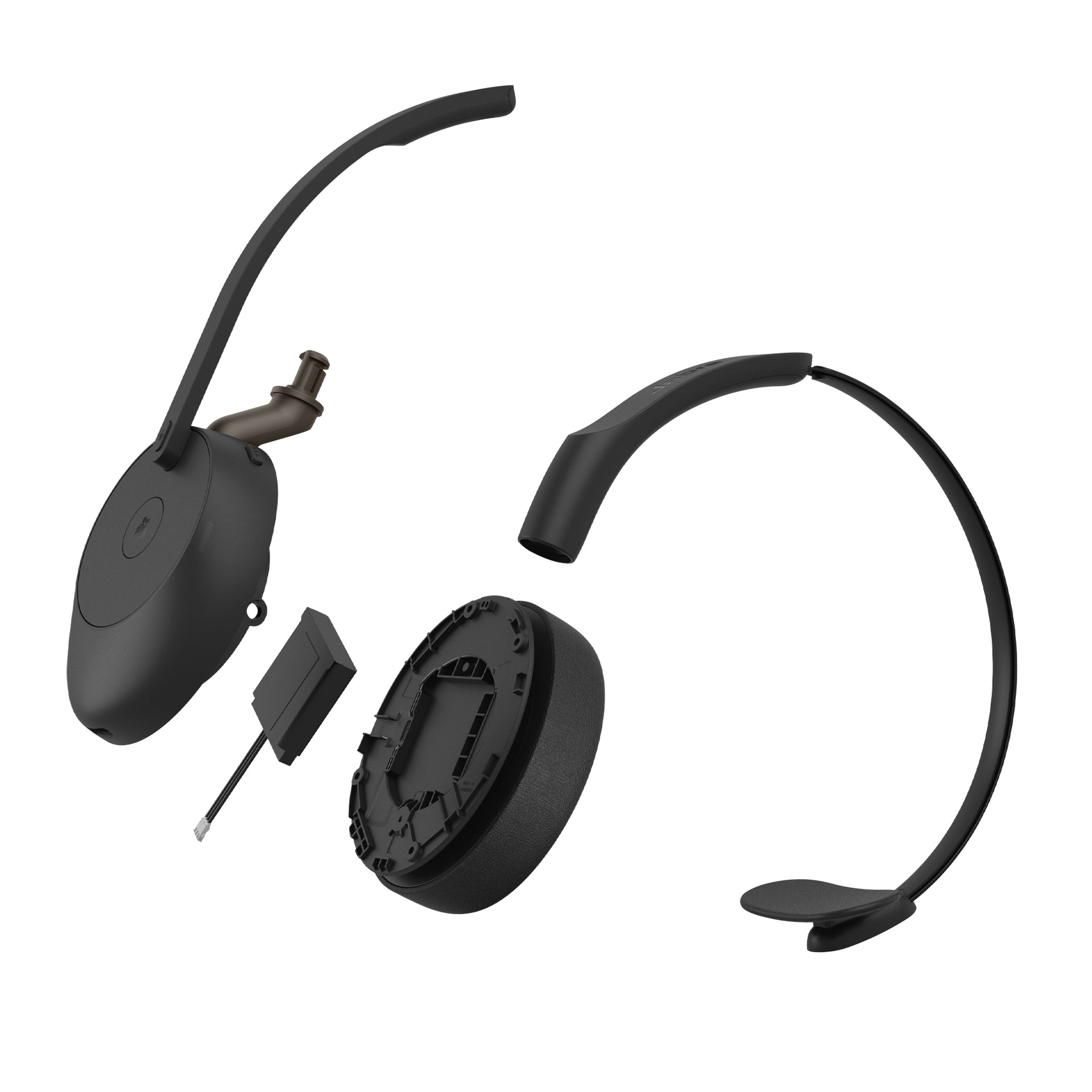 Jabra Evolve3 65 Mono Office-Headset – On-Ear, BT, MS Teams zertifiziert, mit USB-C-Dongle, Schwarz
