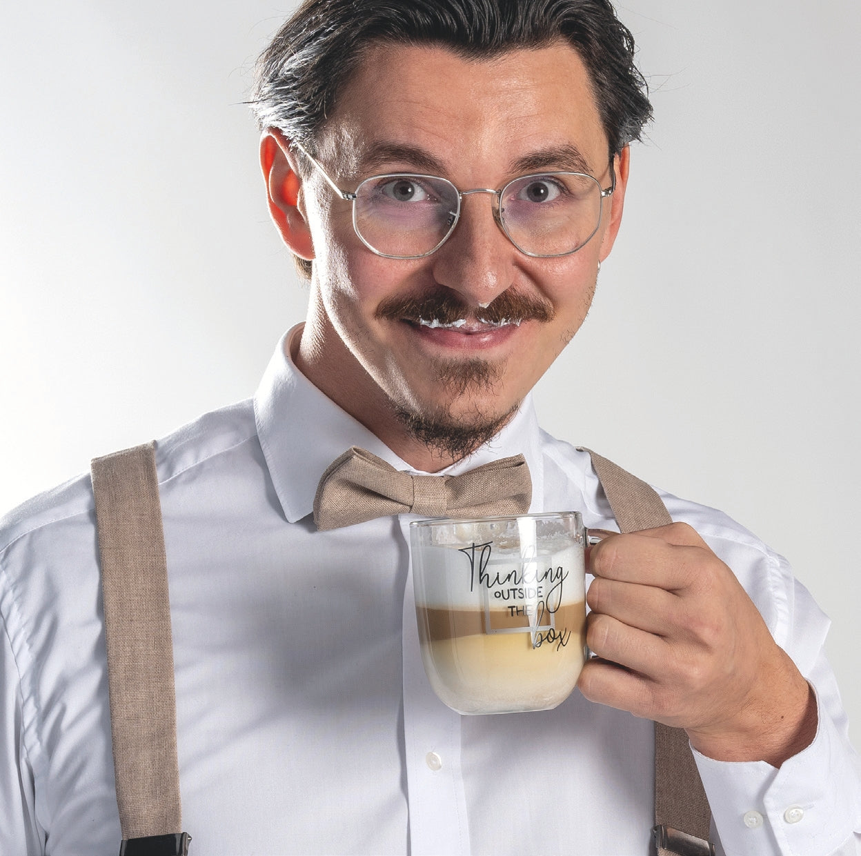 LEONARDO Universaltasse – 400 ml, Ø 8,7 cm, Glas, Transparent, spülmaschinenfest, mikrowellengeeignet