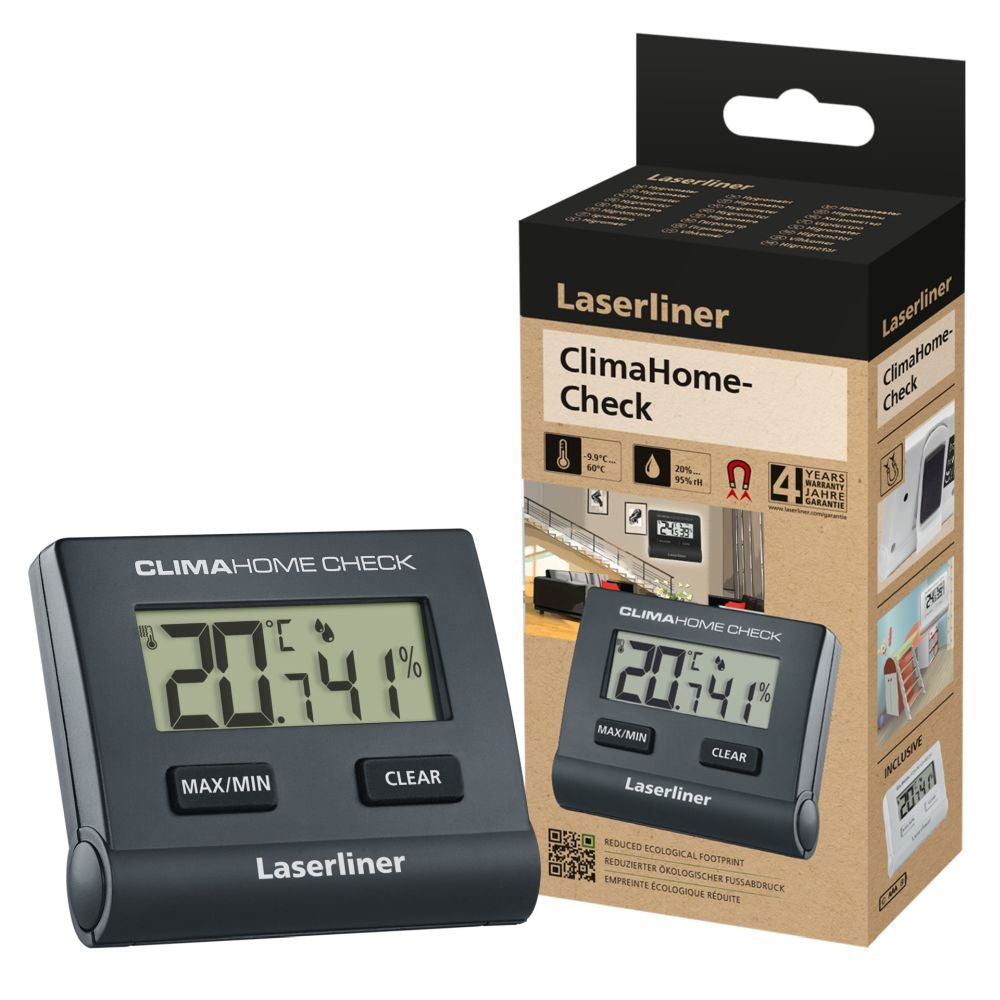 Laserliner ClimaHome-Check Thermo-Hygrometer (Handgerät) – −9,9–60 °C, 20–95 %, Innen
