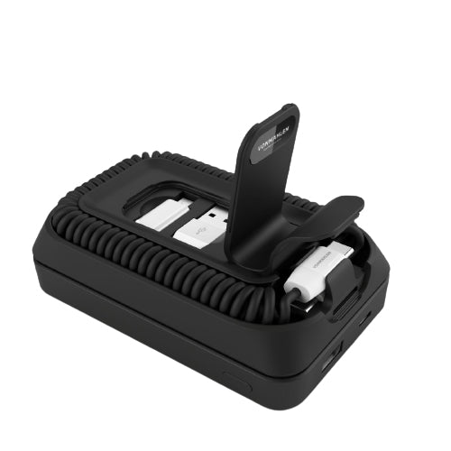 Vonmählen MagSafe Powerbank 10000 mAh, PD 20 W, 1× USB-C, 1× USB-A, MagSafe, für iPhone (MagSafe), Schwarz