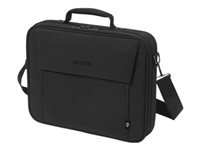 DICOTA Eco Multi BASE Notebook-Tasche bis 14,1" – Trolley-Band, abnehmbarer Schultergurt – Schwarz