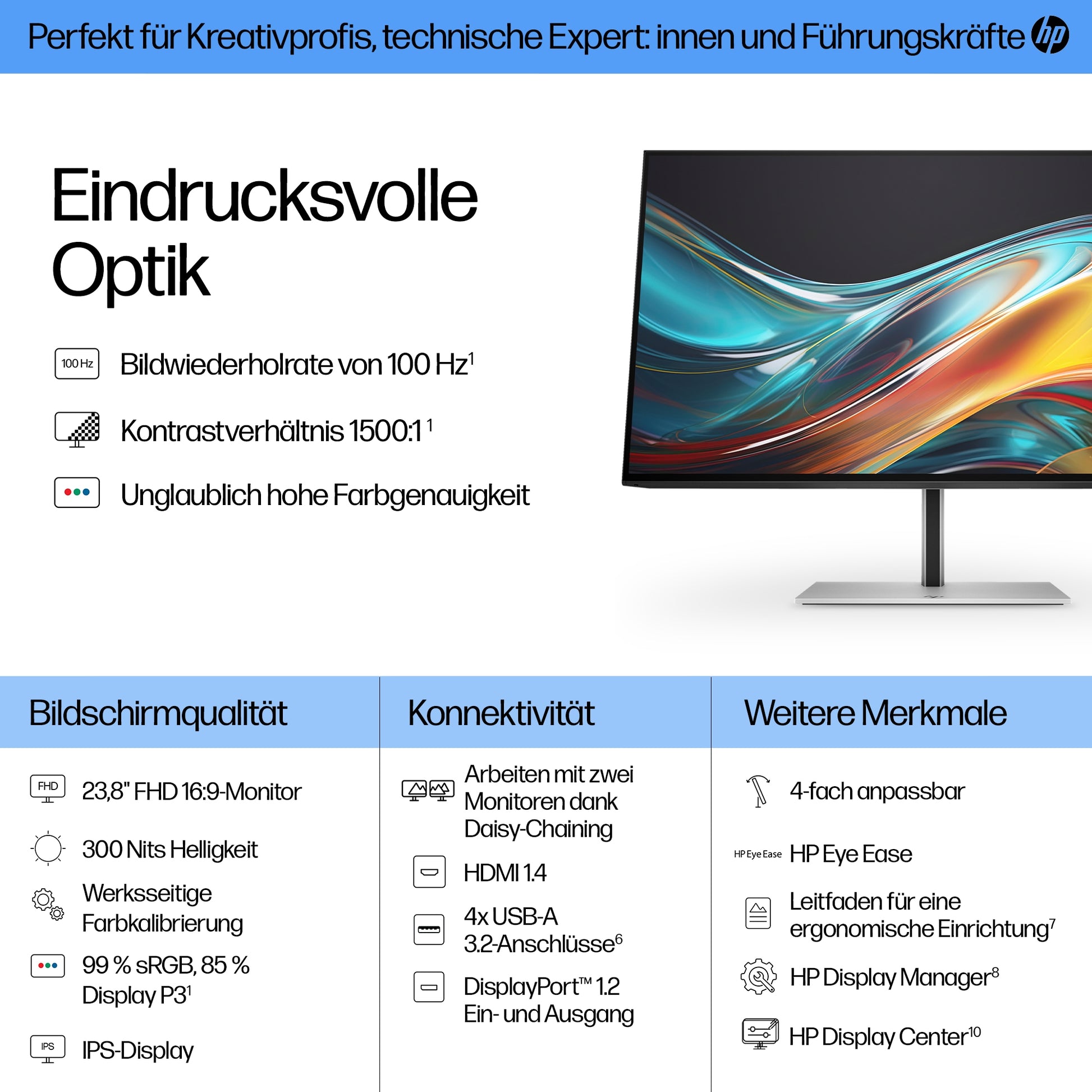 HP Series 7 Pro – Monitor, 23,8", 1920 × 1080 (Full HD)